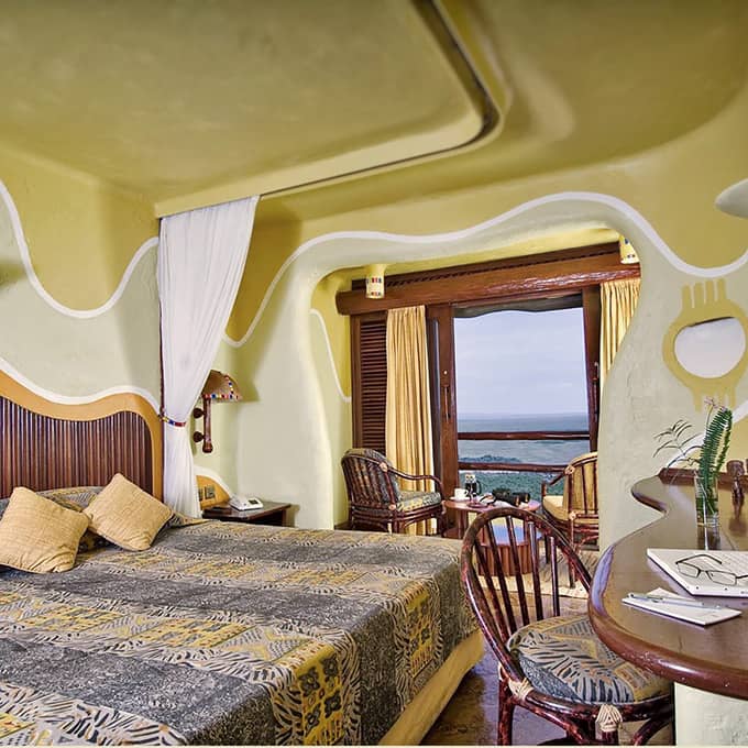 A standard room at Mara Serena Safari Lodge in Kenya