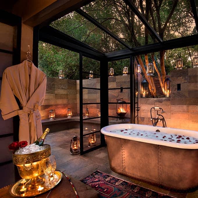 Bathroom at Bateleur Camp in Masai Mara