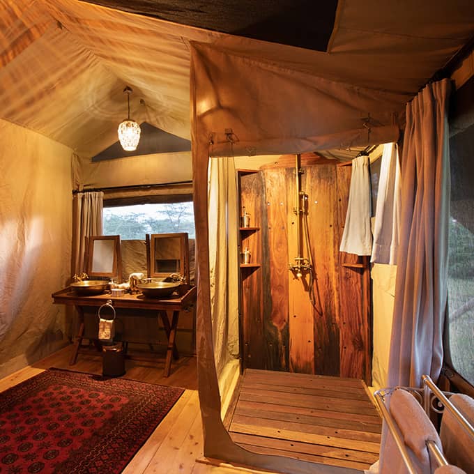Bathroom at Mara Expedition Camp