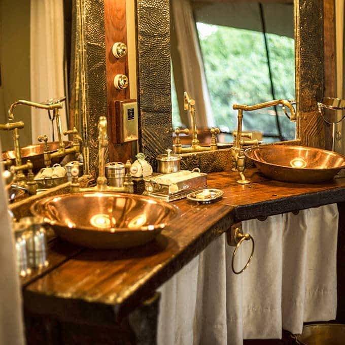 Bathroom at Mara Plains Camp in Masai Mara