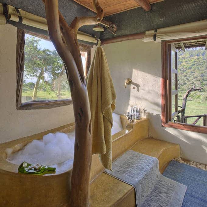 Bathroom at Saruni Mara's Nyati House