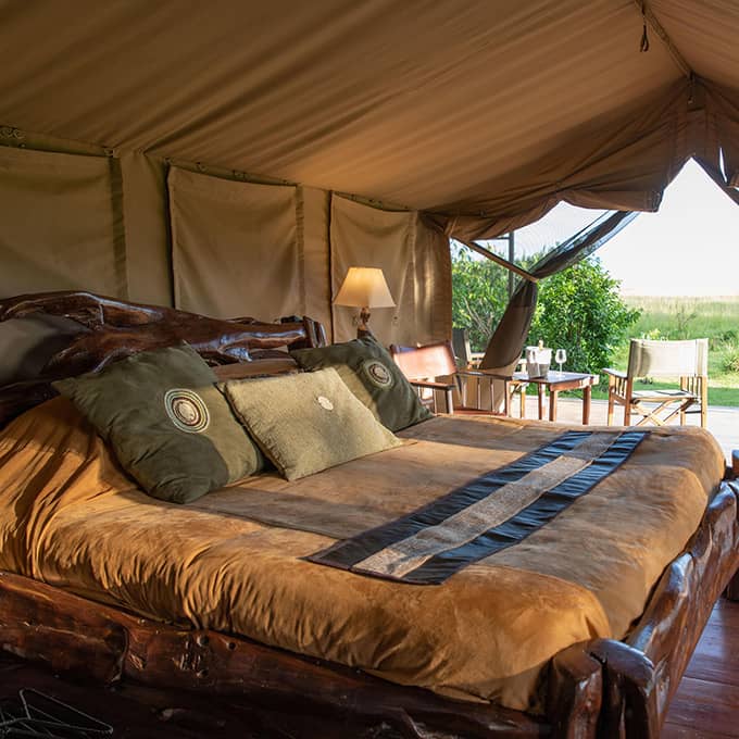 Governors Camp bedroom in the Masai Mara