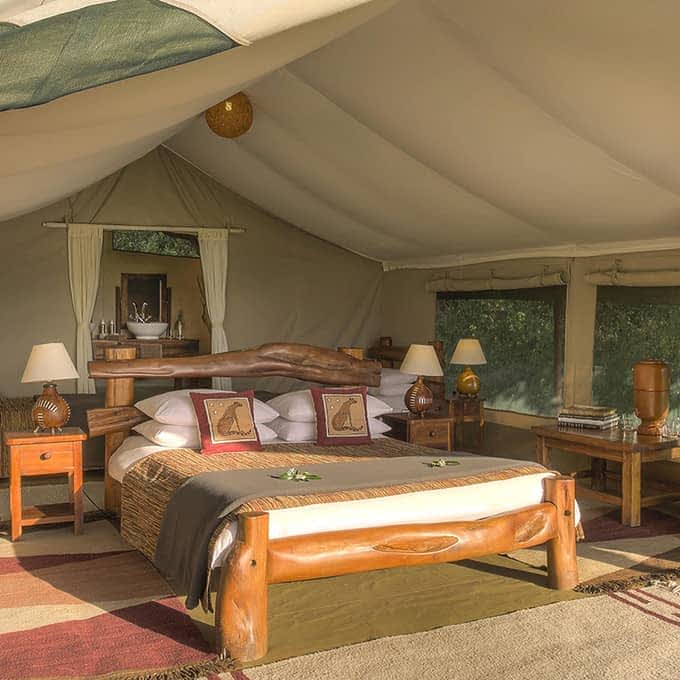 Bedroom at Kicheche Mara Camp in the Masai Mara