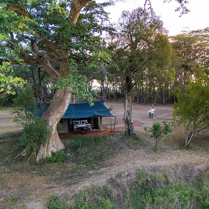 Enjoy comfortable tented safari accommodation at Basecamp Adventure near Masai Mara