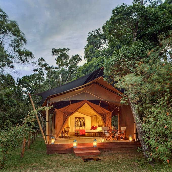 Luxury safari tent at Elewana Elephant Pepper Camp in Kenya