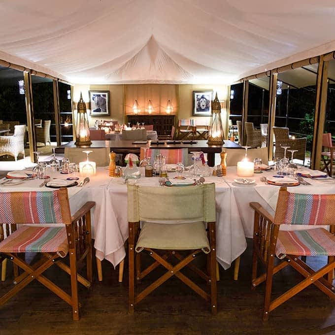 Sumptuous food experience at Governors' Il Moran in Masai Mara