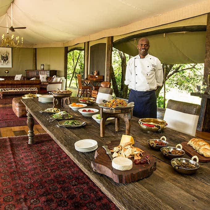 Food experience at Mara Plains Camp in Olare Motorogi Conservancy