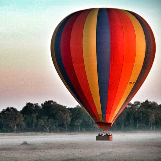 Read about hot air balloon flights