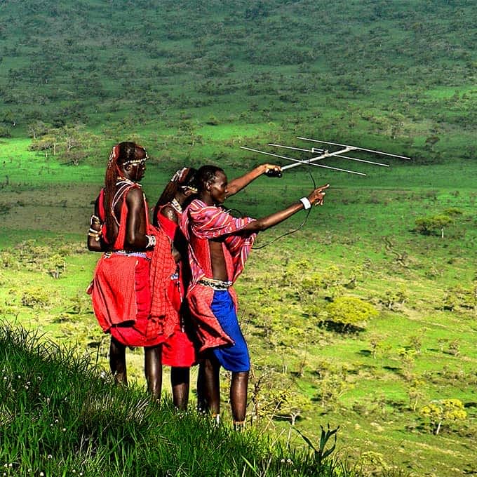 Lion conservation tracking in Kenya's Masai Mara