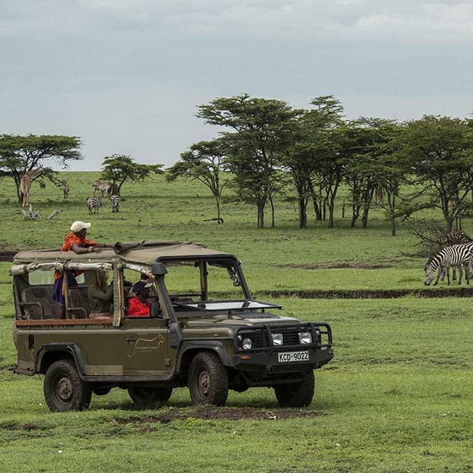 Safari game drive in Mara North Conservancy