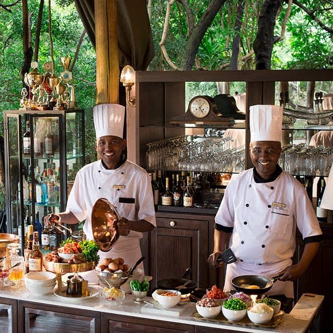 Enjoy the food experience at Bateleur Camp in Masai Mara