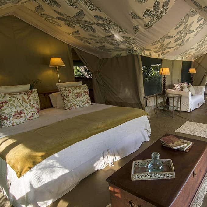 A family safari tent at Richard's River Camp in Masai Mara
