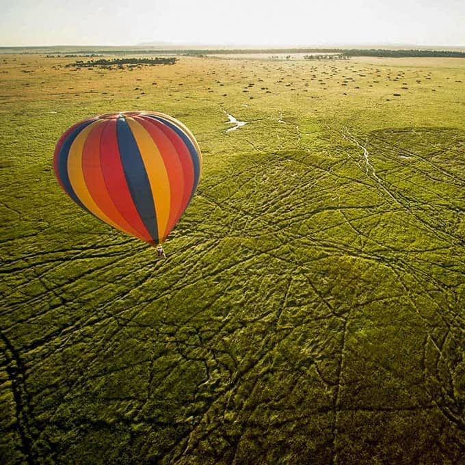 Masai Mara hot-air balloon safari