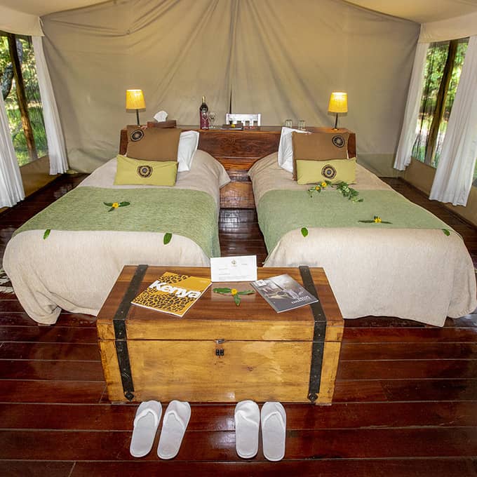 Enjoy Masai Mara luxury accommodation at Karen Blixen Camp