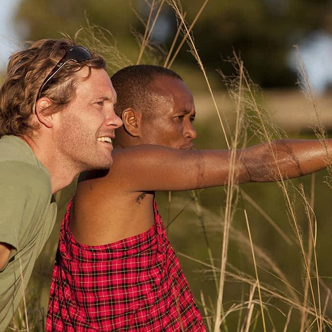 Enjoy a nature walk in Mara Noth Conservancy whilst on safari with Ngare Serian