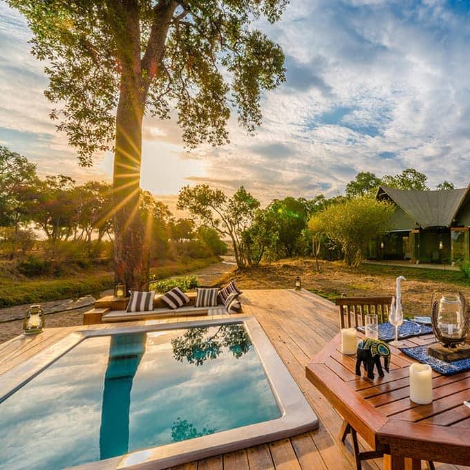 Enjoy your own private plunge pool at Sala's Camp in Masai Mara