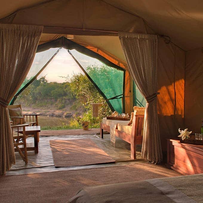 Rekero Camp is a luxury safari lodge in Kenya