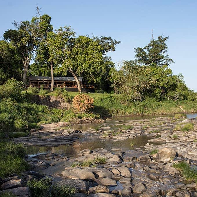 Rekero Camp enjoys fantastic Talek River views in the Masai Mara