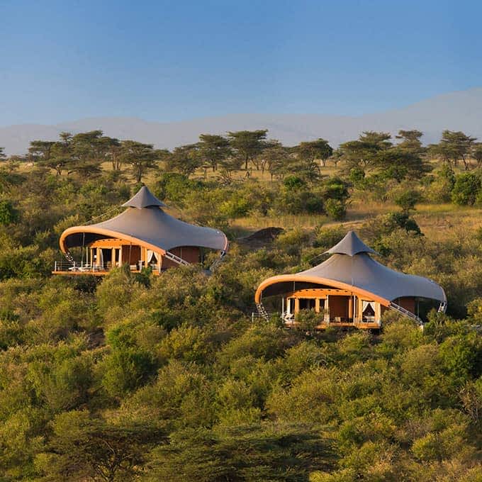 Richard Branson's Mahali Mzuri in the Masai Mara