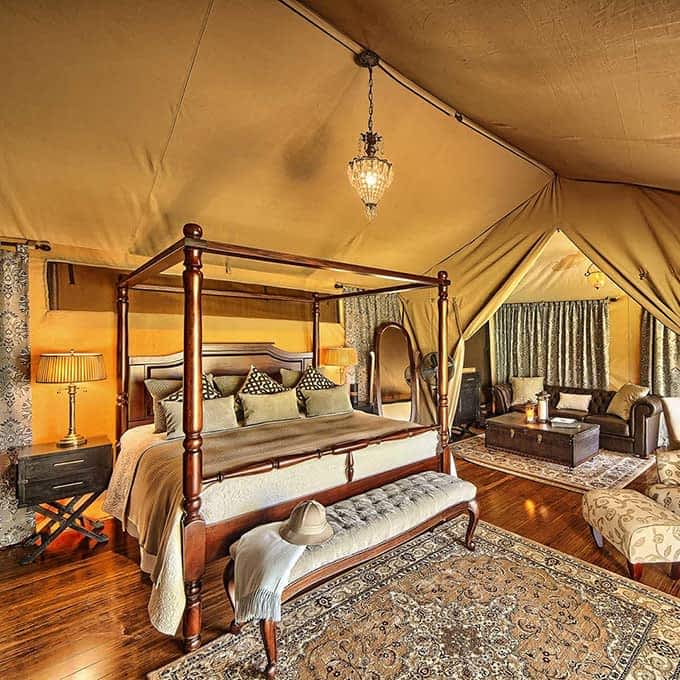 Sand River Camp for a luxury safari in Masai Mara National Reserve