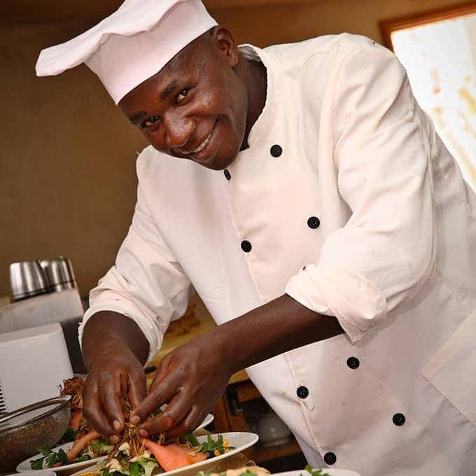 Saruni Mara's chef takes care of delicious meals