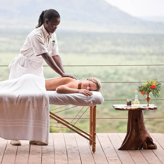 Enjoy a spa treatment at Cottar's Camp in Olderkesi